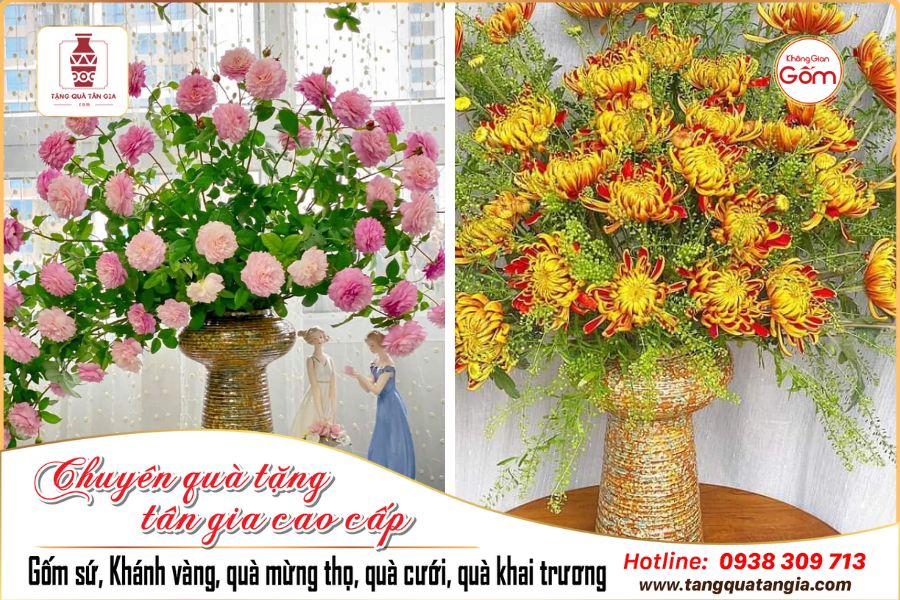 Cắm hoa với dáng bình búp bê mang đến sự độc đáo, sinh động