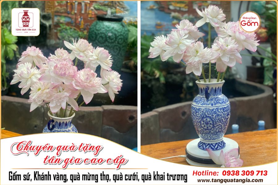 Loại bình hoa tạo hiệu ứng cho dáng hoa nở rộ khi cắm