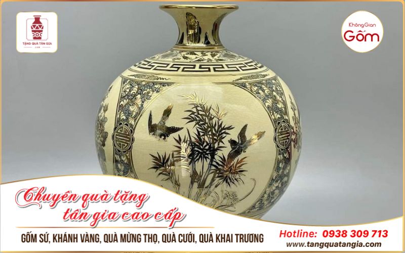 Nên chọn bình hút lộc gốm Chu Đậu hay bình hút lộc gốm Bát Tràng tặng tân gia