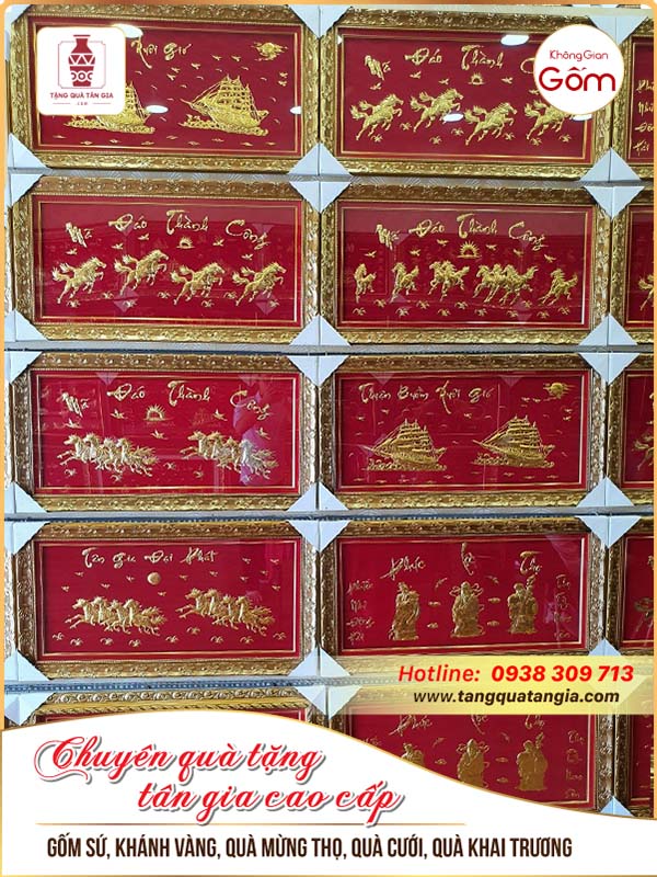 Tranh dát vàng mã đáo thành công
