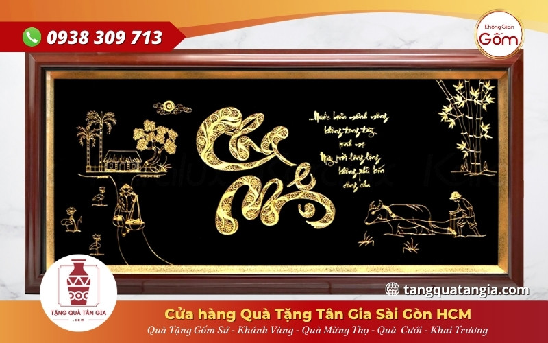 Bộ khánh mừng thọ cảnh mẹ đi chợ, bố đi cày