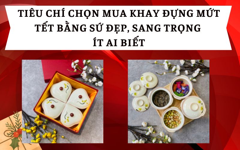 Tiêu chí chọn mua khay đựng mứt Tết bằng sứ đẹp, sang trọng ít ai biết