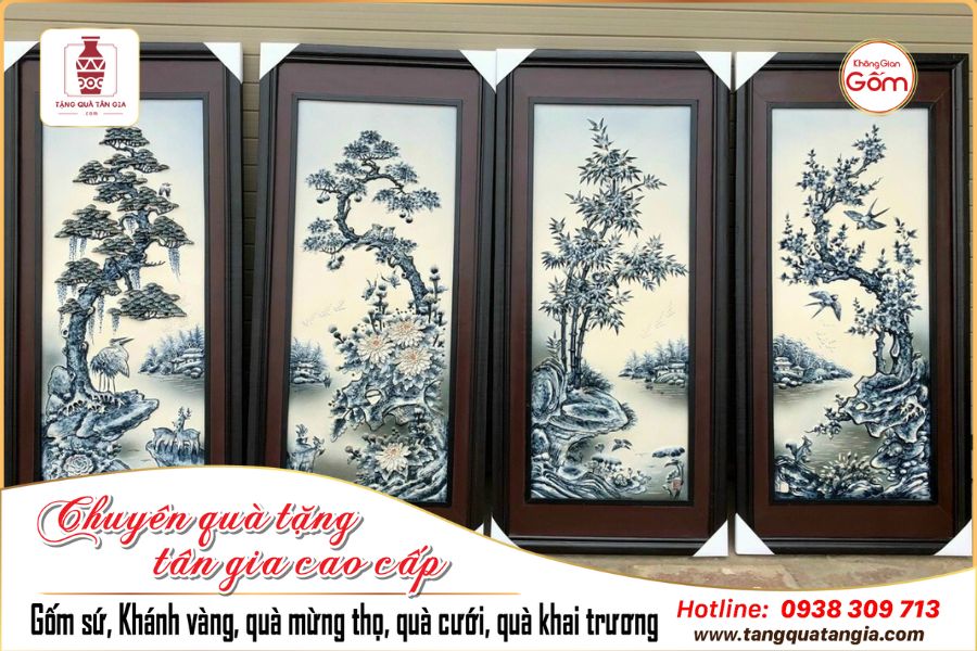Tranh gốm phong thủy hợp mệnh sẽ đón được nhiều vận may vào nhà