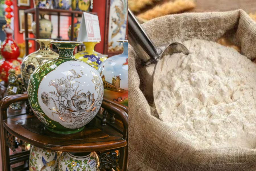 Bột mì giúp làm sạch bình hút lộc, sáng bóng trong nhiều tuần